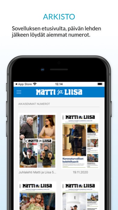 Matti ja Liisa, päivän lehti Screenshot
