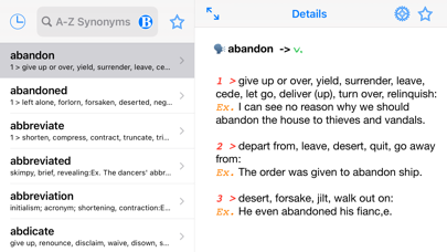 AZ Synonyms Screenshot