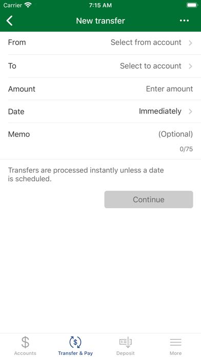 Bayou Federal Credit Union Screenshot