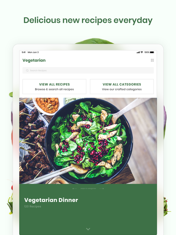 Screenshot #1 for Vegetarian Recipes & Meals