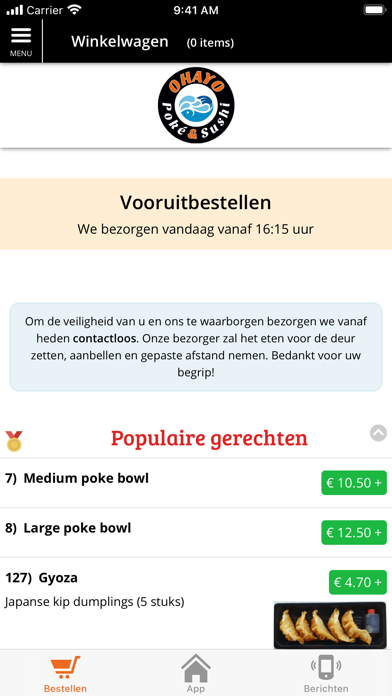 Ohayo Poké & Sushi Screenshot