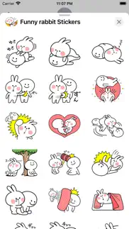 How to cancel & delete funny rabbit stickers 2