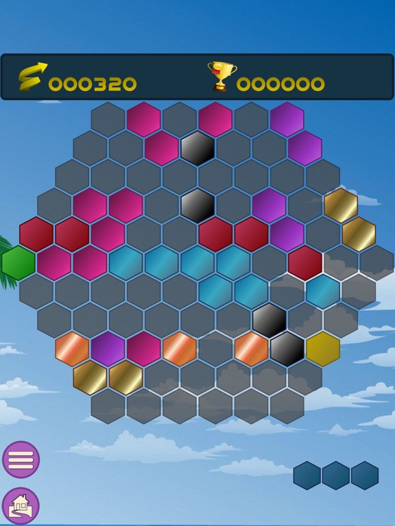 Screenshot #6 pour HexBlokz, hexa puzzle game