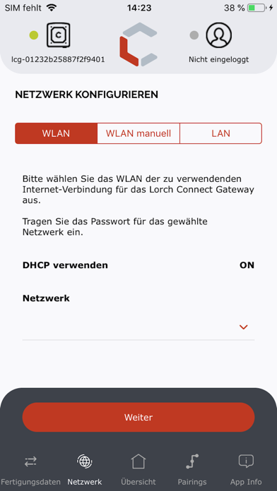 Screenshot #2 pour Lorch Connect Gateway App(LCG)