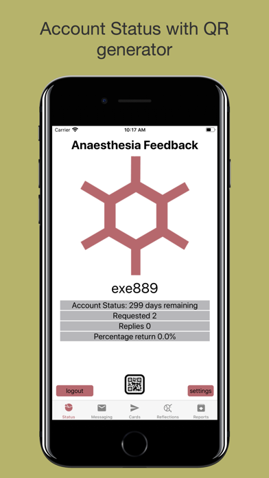 Anaesthesia Feedback Screenshot