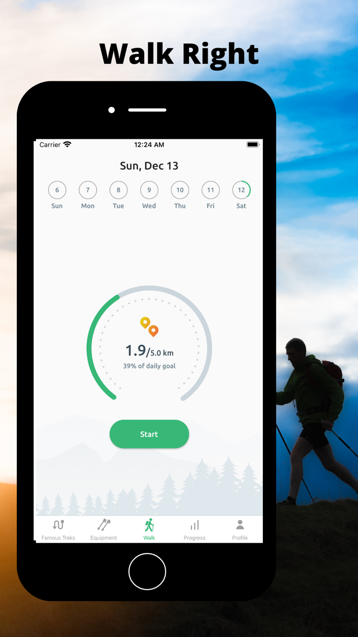 XWalk Nordic Walking Tracker