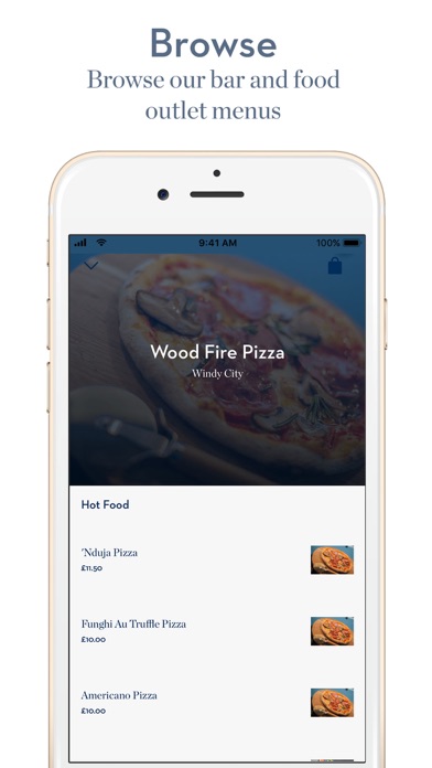 Ascot Food & Drink Ordering Screenshot