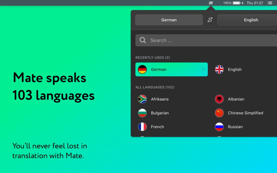 #5. Mate: Universal Tab Translator (macOS) De: Twopeople Software