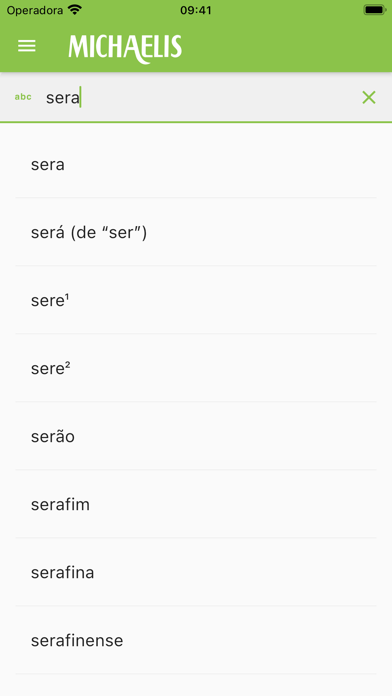 Dicionário Michaelis Português Screenshot