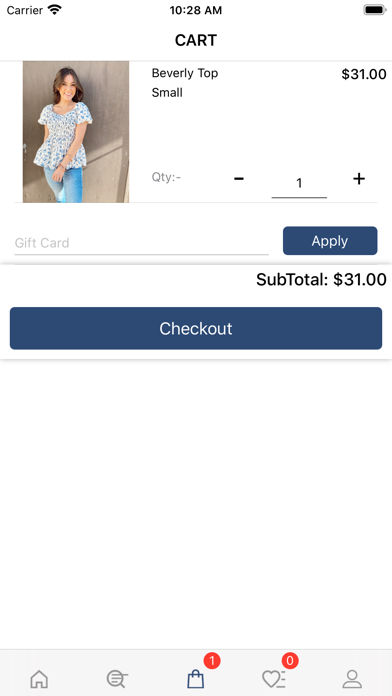 Shop Indigo Blue Screenshot