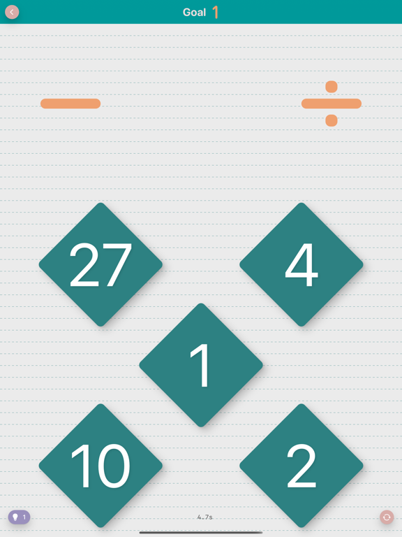 Math Game - Hard Number Puzzle screenshot 2