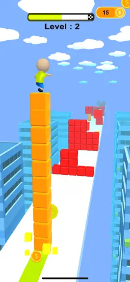 Game screenshot Race Skip Block Super Guy 3d apk