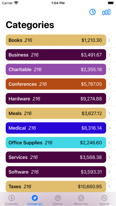 Pocket Expenses Screenshot