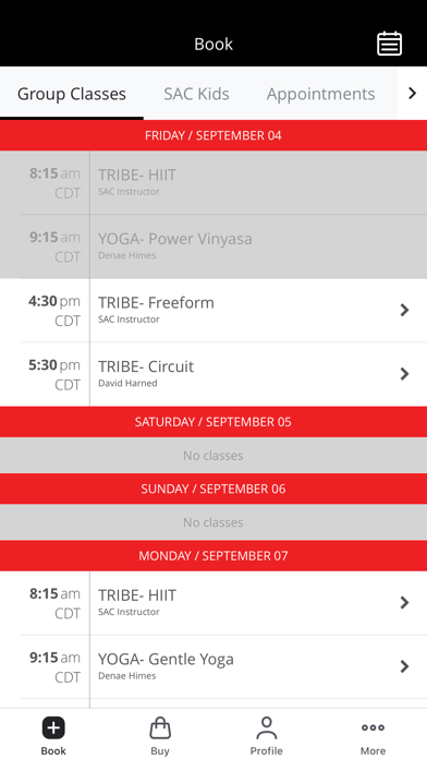 Starkville Athletic Club Screenshot