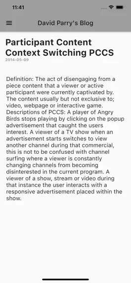 Game screenshot David Parry's Blog hack