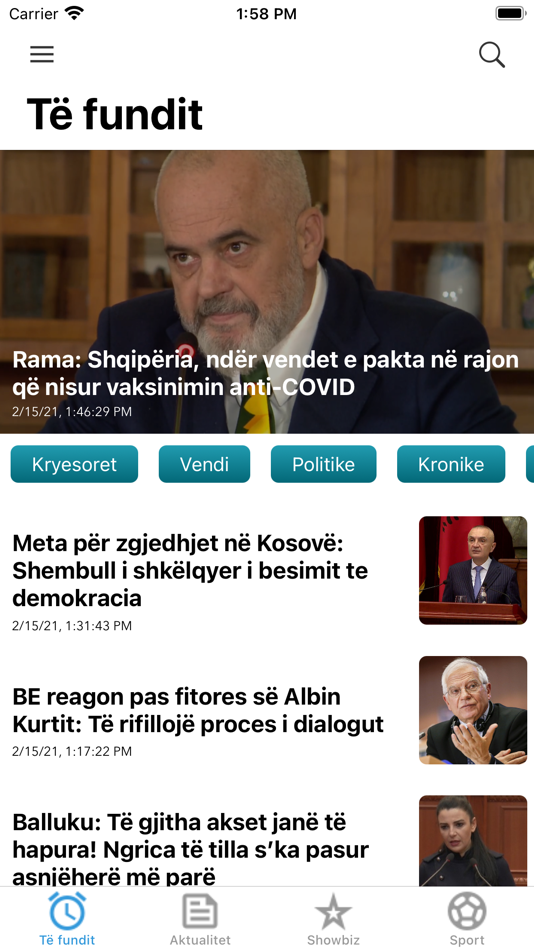 #1. Vizion Plus TV (iOS) 由: Bledar Vogli