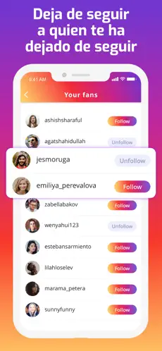 Captura de Pantalla 5 Mira seguidores para Instagram iphone