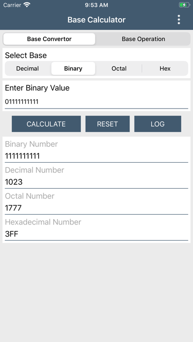Screenshot #2 pour Base Calculator & Converter