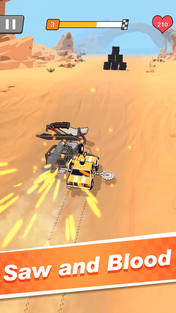 Car Rush Fighting and Racing