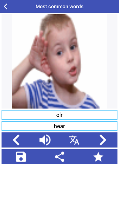 Spanish Language Learning Screenshot