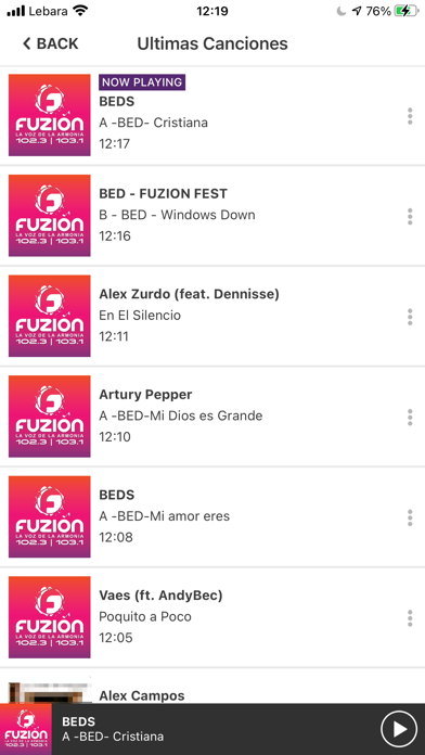 Fuzión Radio Screenshot