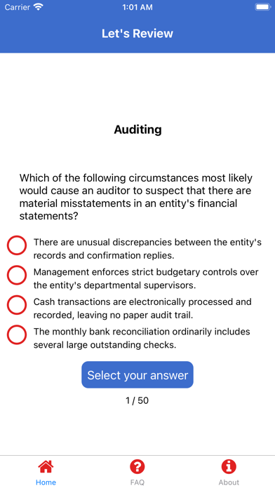 CPA Board Exam Reviewer Screenshot