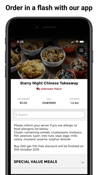 Starry Night Chinese Takeaway Screenshot