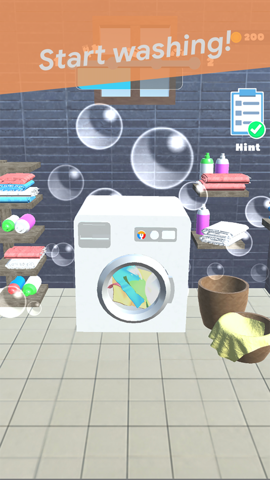 #1. Laundry Day 3D (iOS) By: Buket Zehir
