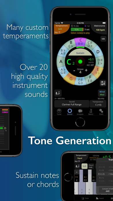 screenshot of TonalEnergy Tuner & Metronome 3