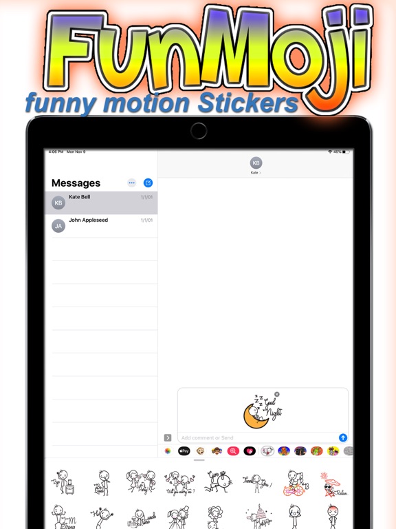 Screenshot #5 pour Funmoji funny motion Stickers
