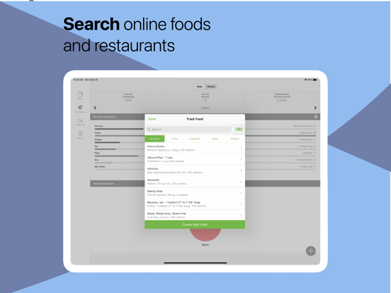 MooveFit Calorie, Keto Counter iPad screenshot 7 - Health & Fitness app