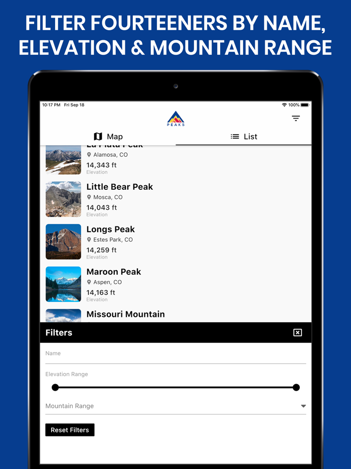 Colorado Fourteener Peaks