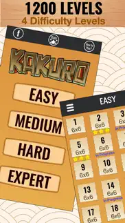 kakuro cross sums puzzles iphone screenshot 2