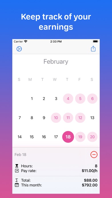 WorkCount - Shift Calendar screenshot 2