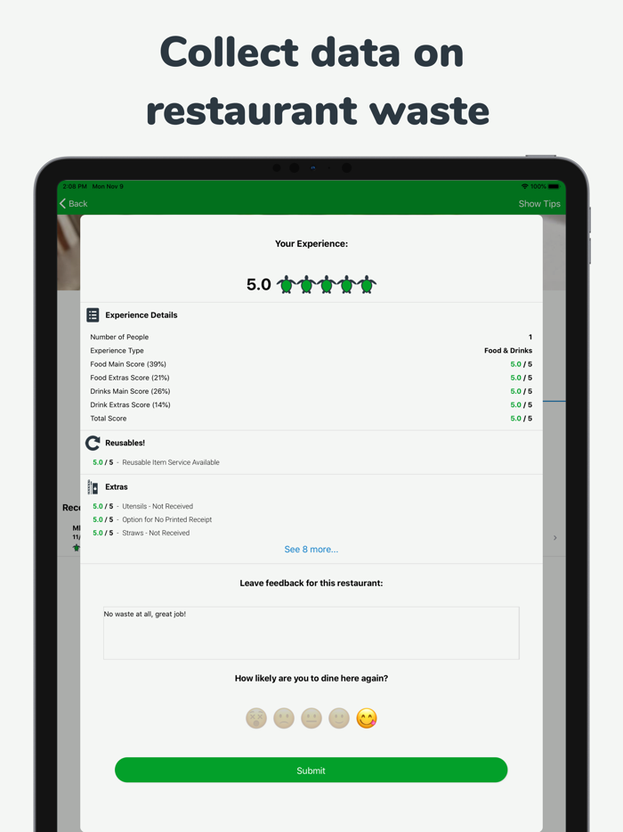 PlasticScore Zero Waste Dining