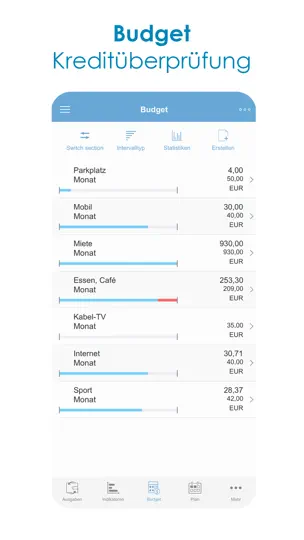 Screenshot von Budget ~ Persönliche Finanzen auf dem iPhone 5