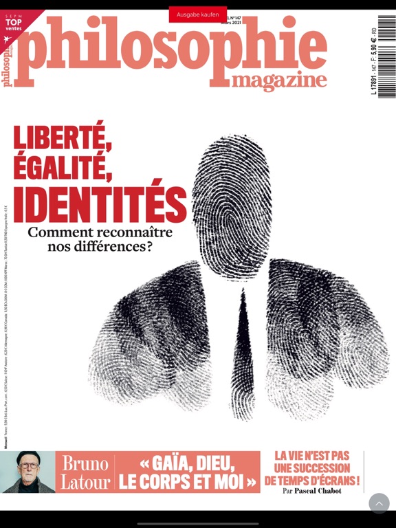 Philosophie magazine iPad app afbeelding 1