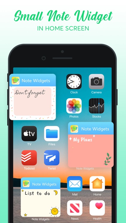Notes Widget - Color by Sticky