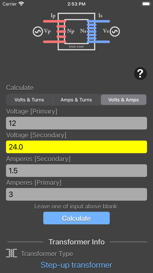 #7. Transformer Calculator Plus (iOS) 由: Nitrio