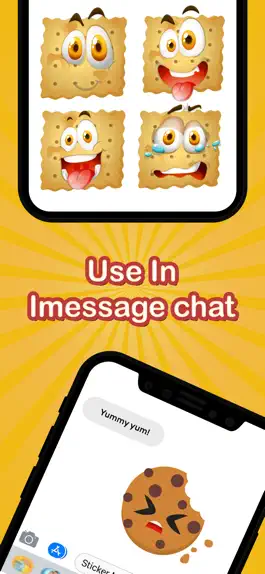 Game screenshot Yummy Biscuit Stickers apk