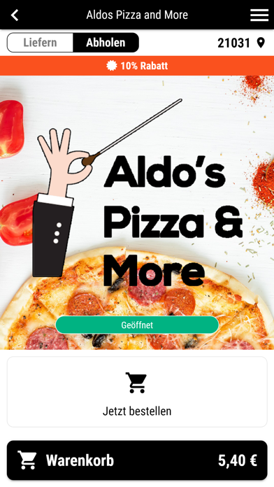 Aldo's Pizza and More Screenshot
