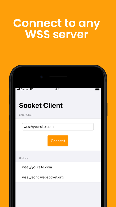 Screenshot #3 pour WSS WebSocket Client