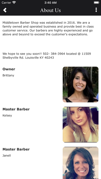 Middletown Barber Shop Screenshot