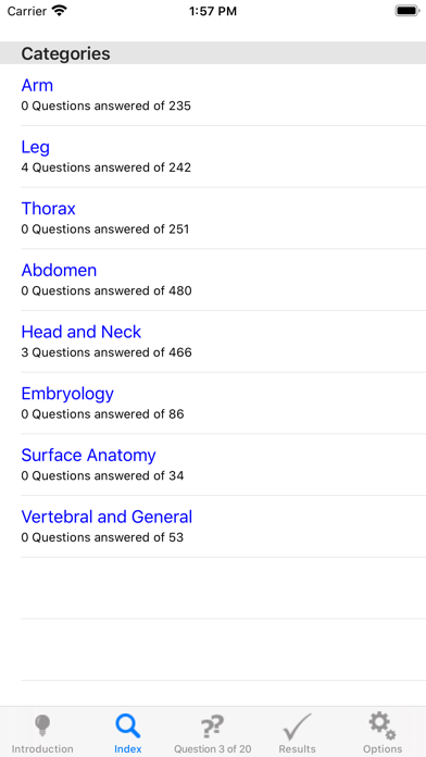 Screenshot #1 pour Anatomy MCQs