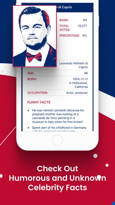 Vote Game -Celebrity4President Screenshot