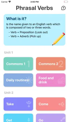 Game screenshot Phrasal Verbs App mod apk