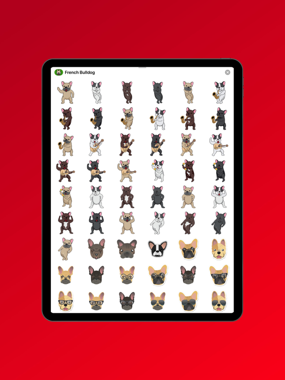 Screenshot #6 pour French Bulldog Emoji
