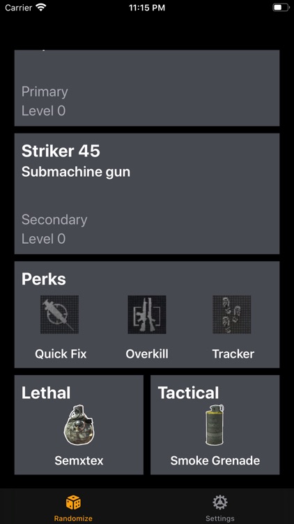 Loadout Randomizer for COD