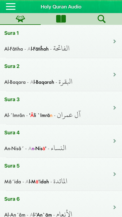 Quran Audio Pro Italian Arabic Screenshot