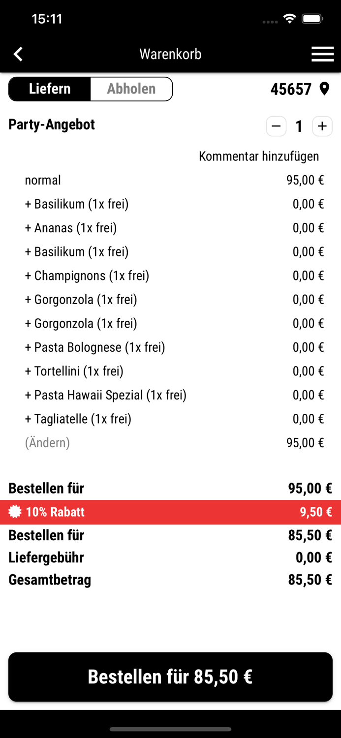 Pizzaservice Pinocchio